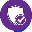 Ein Icon mit einem Schutzschild welches für einen verschlüsselten Checkout steht