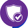 Ein Icon mit einem Schutzschild welches für einen verschlüsselten Checkout steht