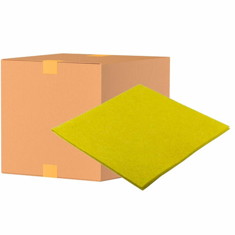 Sito Allzwecktuch, saugstark, 110 g/m², 38 x 38 cm 1 Karton = 24 Packungen á 10 Tücher, Farbe: gelb