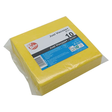 Sito Feuchtwischtuch Just Viscose +, ca. 40 x 35 cm 1 Packung = 10 Stück, Farbe: gelb