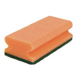 Sito Küchenschwamm Vlies, mit Griff, extra stark Packung 10 Schwämme, orange/grün