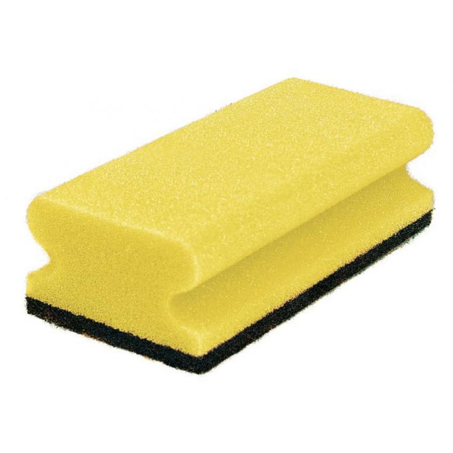 Sito Küchenschwamm Vlies, mit Griff, medium Packung 10 Schwämme, orange/grün