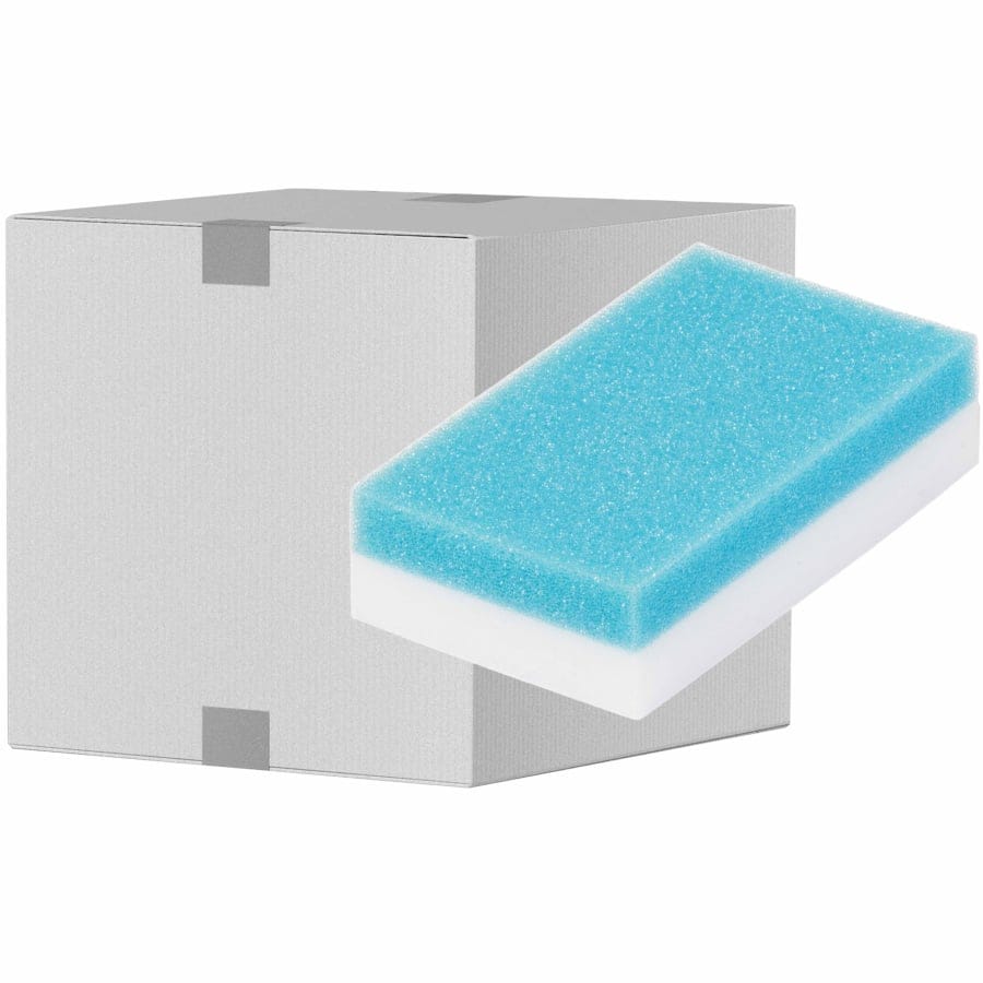 Sito Putzschwamm Clean Duo, hohe Lebensdauer Karton 5 Packungen á 10 Schwämme, blau/weiß