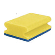 Sito Putzschwamm Vlies, nicht kratzend, 7 x 15 x 4,5 cm 1 Packung = 10 Schwämme, gelb/blau