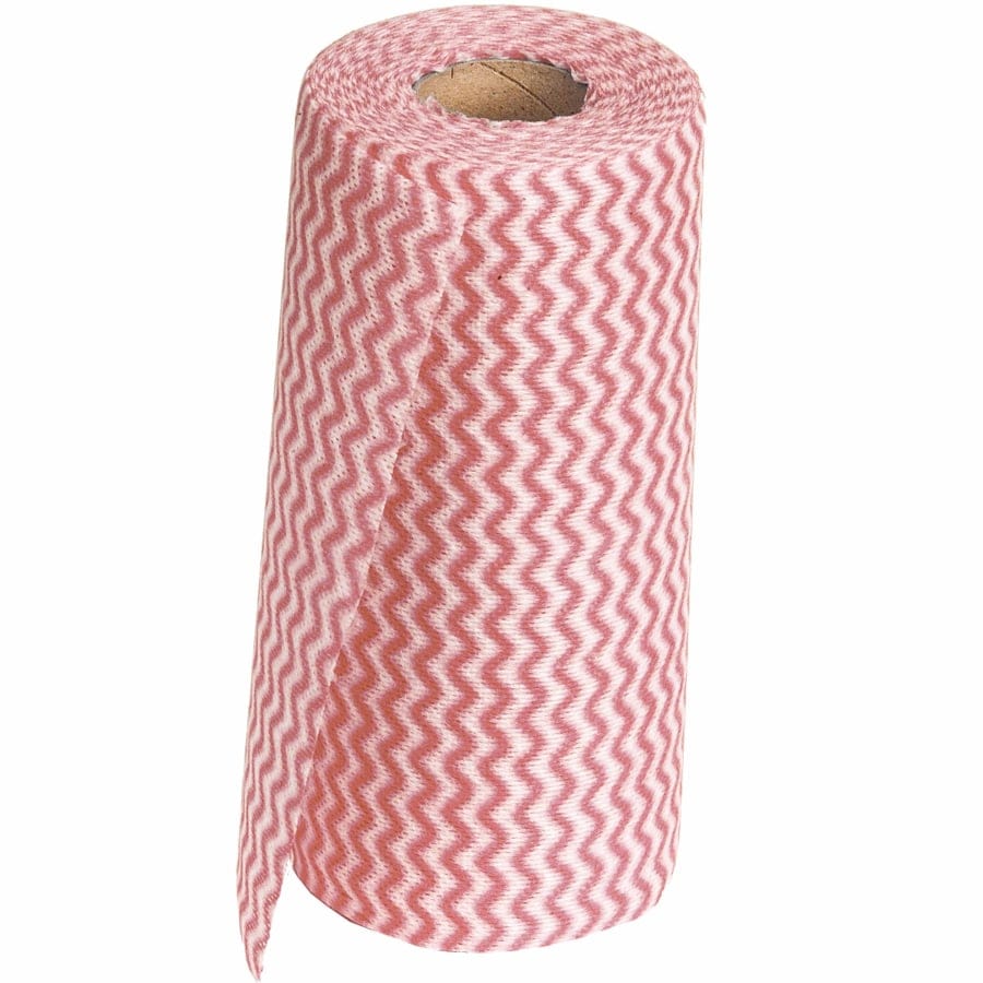Sito Putztücher Wischfix, waschbar bis 40 °C, 35 x 18 cm 1 Rolle = 50 Tücher, Farbe: rot