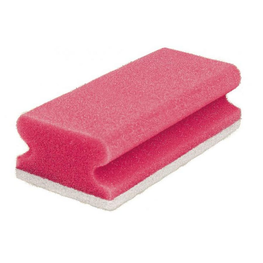 Sito Spülschwamm Vlies, nicht kratzend, 9,5 x 6,9 x 4,2 cm Packung 10 Schwämme, rot/weiß