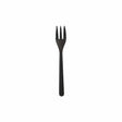 Snackgabeln, Bio-PP, extra stabil, 13 cm 1 Karton (20 Packungen × 50 Stück), Schwarz