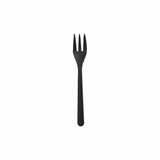 Snackgabeln, Bio-PP, extra stabil, 13 cm 1 Karton (20 Packungen × 50 Stück), Schwarz