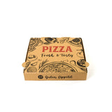 Sobsy Pizzakarton, braun Masse L X B X H 24 X 24 X
