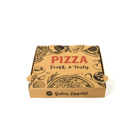Sobsy Pizzakarton, braun Masse L X B X H 24 X 24 X