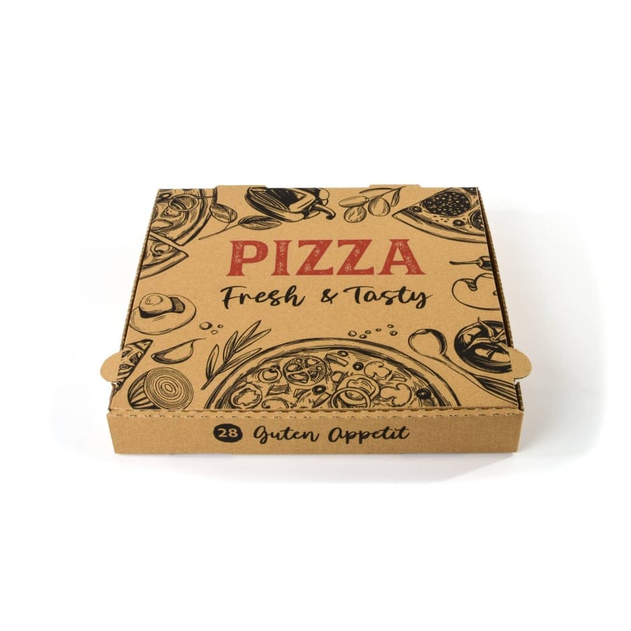 Sobsy Pizzakarton, braun Masse L X B X H 28 X 28 X