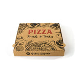 Sobsy Pizzakarton, braun Masse L X B X H 28 X 28 X