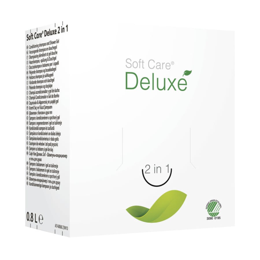 Soft Care Deluxe 2in1 Haar- und Bodyshampoo, Karton (6 x 0,8 Liter)