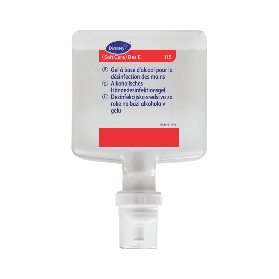 Soft Care Des E / H5 Händedesinfektionsgel 1 Karton = 4 Kartuschen à 1300 ml