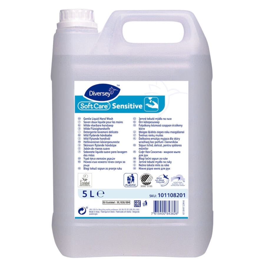 Soft Care Sensitive Flüssighandseife, mild Karton 2 × 5 Liter