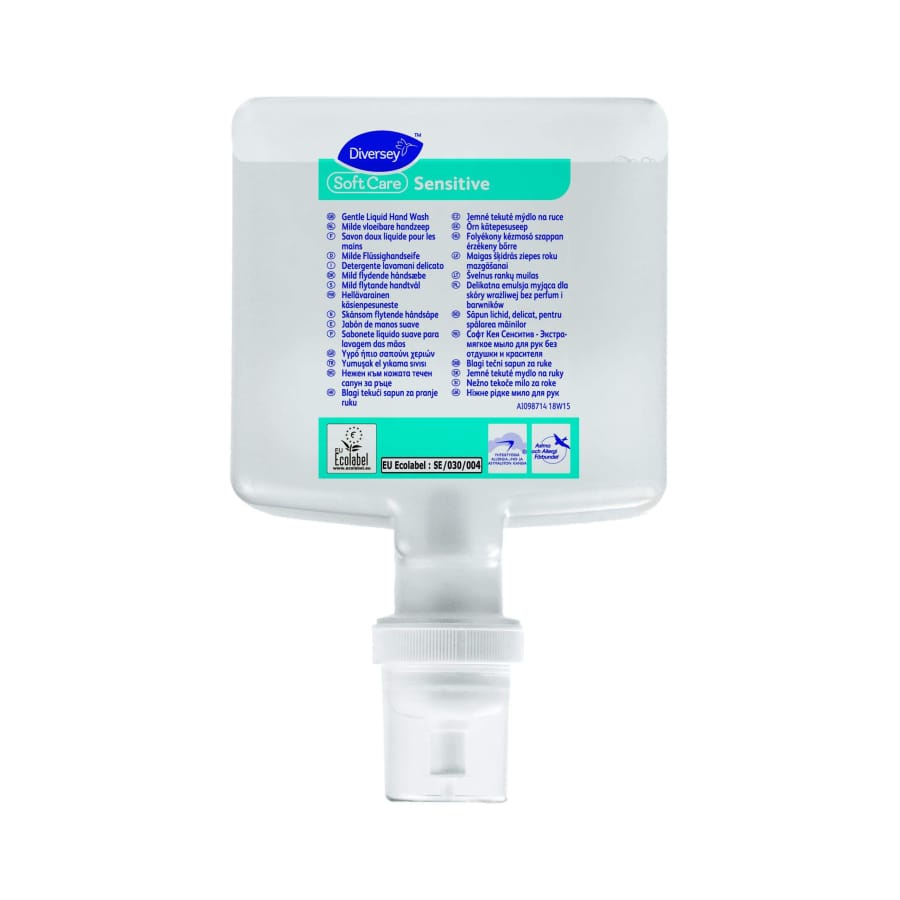 Soft Care Sensitive Flüssighandseife, mild Karton 4 × 1,3 Liter