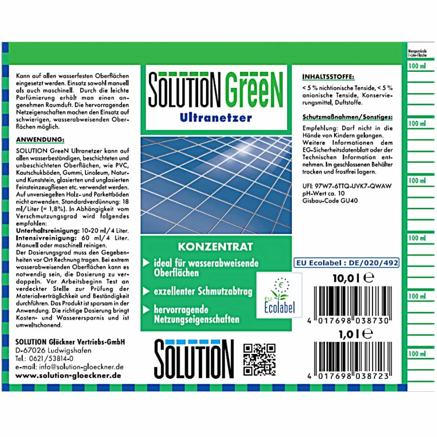 Solution GreeN Ultranetzer, Konzentrat