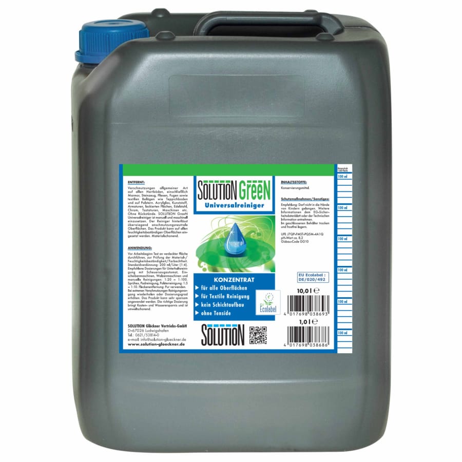 Solution GreeN Universalreiniger, Konzentrat 10 Liter - Kanister