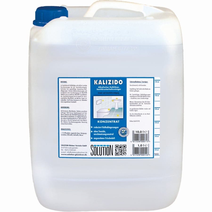 Solution Kalizido Sanitärunterhaltsreiniger 10 Liter - Kanister