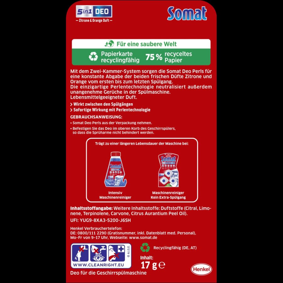 Somat 5in1 Deo Duo-Perls® Geschirrspülduft