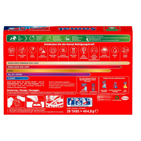 Somat Classic Tabs, Power Geschirr-Spülmaschinentabs