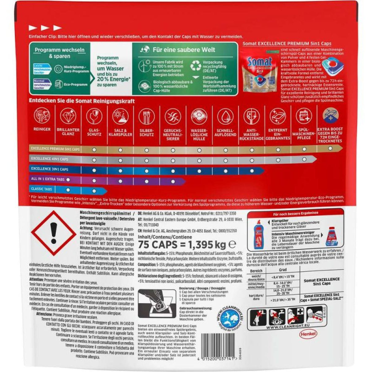 Somat Excellence Premium 5in1 Spülmaschinen Caps