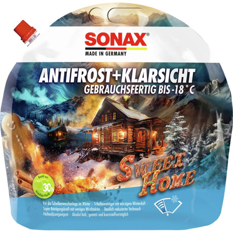 SONAX Antifrost & Klarsicht, Frostschutz bis –18 °C, Sweet Home 3 Liter Standbodenbeutel
