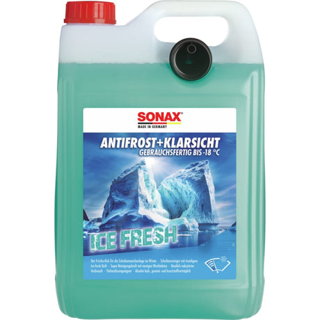 SONAX Antifrost & Klarsicht Scheibenreiniger, Ice-fresh 5 Liter Kanister