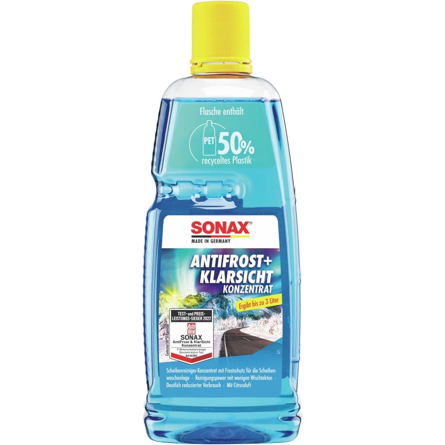 SONAX AntiFrost & KlarSicht Scheibenreiniger Konzentrat Citrus 1000 ml Flasche