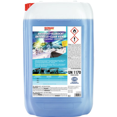 SONAX AntiFrost & KlarSicht Scheibenreiniger Konzentrat Citrus 25 Liter Kanister