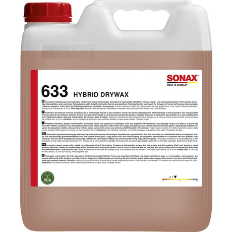SONAX Hybrid DryWax Glanzkonservierer – 10 Liter Kanister