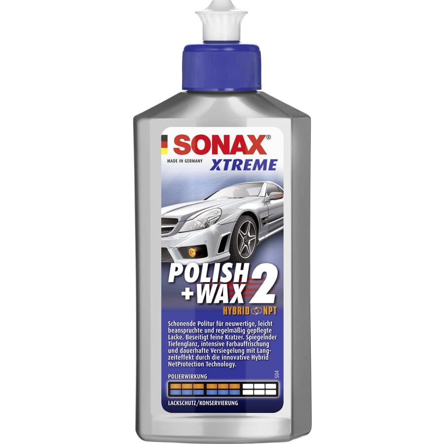 SONAX Lack-Politur XTREME Polish + Wax 2 Hybrid NPT 250 ml Flasche