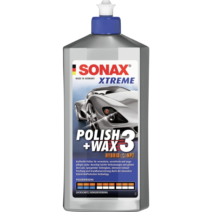 SONAX Lack-Politur XTREME Polish + Wax 3 Hybrid NPT 500 ml Flasche
