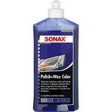 SONAX Politur Polish + Wax Color – 500 ml - Flasche blau