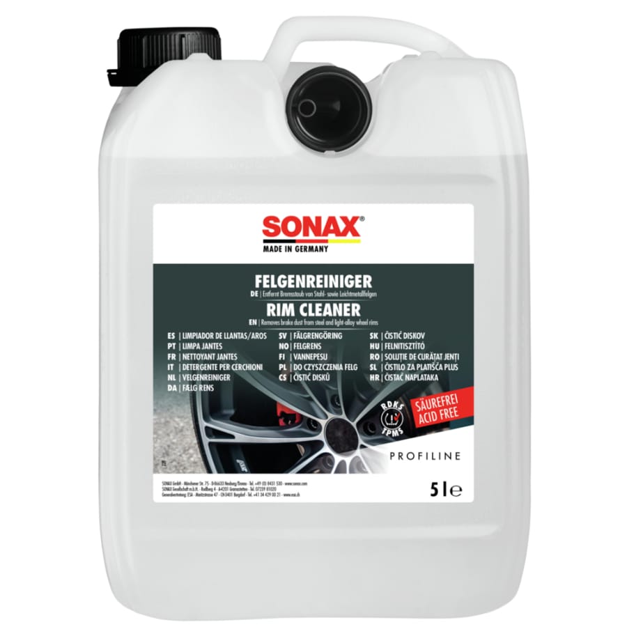 SONAX Profiline Felgenreiniger, RDKS geeignet – 5 Liter - Kanister