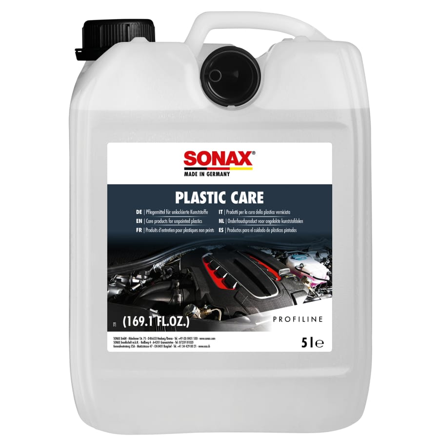 SONAX PROFILINE Kunststoffpflege Plastic Care, lösemittelfrei – 5 Liter - Kanister