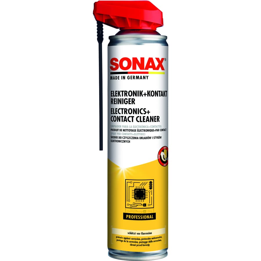 SONAX Spezialreiniger Elektronik + Kontakt AGRAR, mit EasySpray – 400 ml - Sprühdose