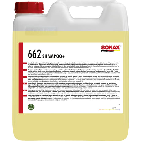 SONAX Spezialshampoo Shampoo+, alkalisch – 10 Liter - Kanister