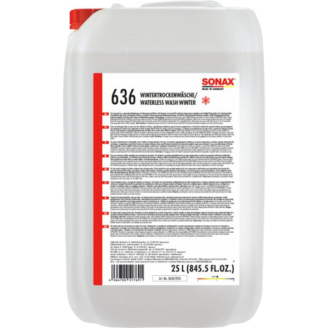 SONAX WinterTrockenWäsche, schonend – 25 Liter - Kanister