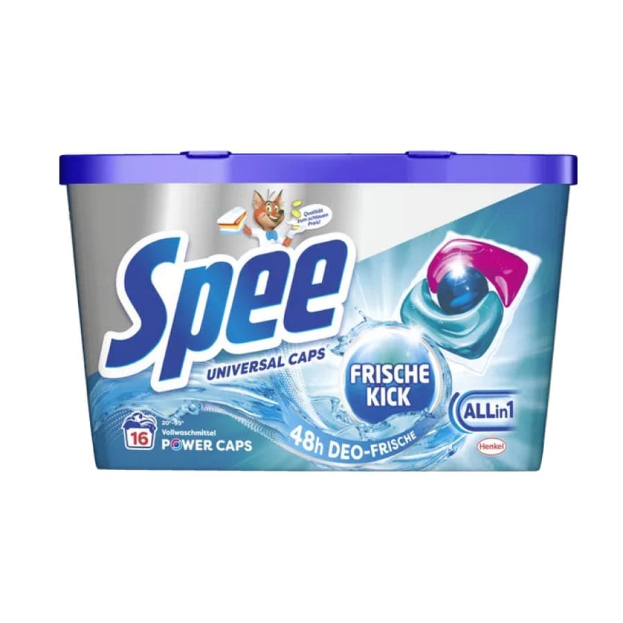 Spee Power Caps Frische Kick Vollwaschmittel, 16 WL