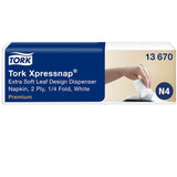 Tork Xpressnap Extra Soft Spenderserviette N4 Gastronomie Weiß Blätterdesign