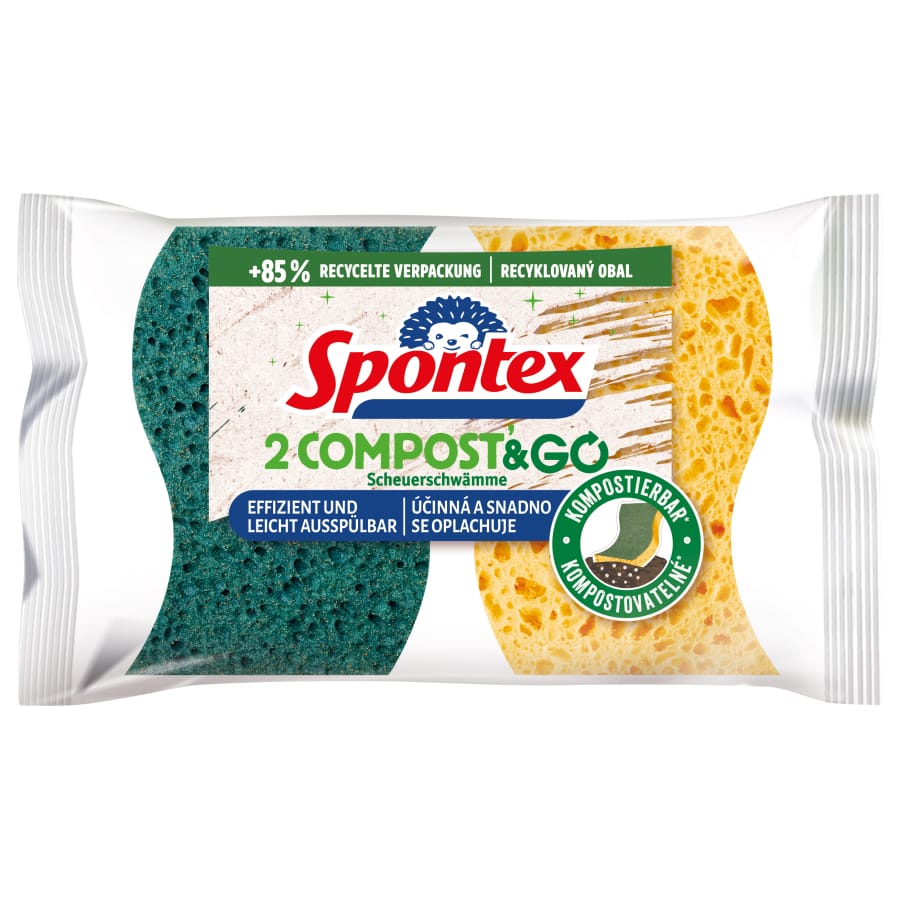 Spontex Compost & Go Scheuerschwamm, kompostierbar