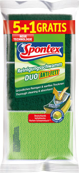 Spontex Duo Anti-Fett 5+1 Reinigungsschwamm