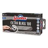 Spontex Extra Black Einmalhandschuhe 7 - 7,5