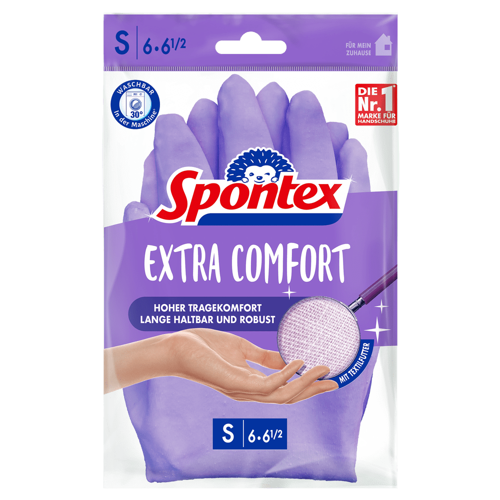 Spontex Haushaltshandschuhe extra Comfort Gr. 6-6,5