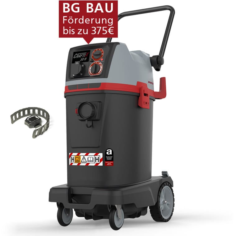 SPRiNTUS CraftiX H Sicherheitssauger mit Asbestzulassung 35 Liter mit Xconnect
