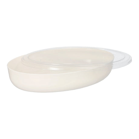 Starpak "Cella" Deckel für Mehrweg-Schalen, oval, 19,5 x 30,5 cm