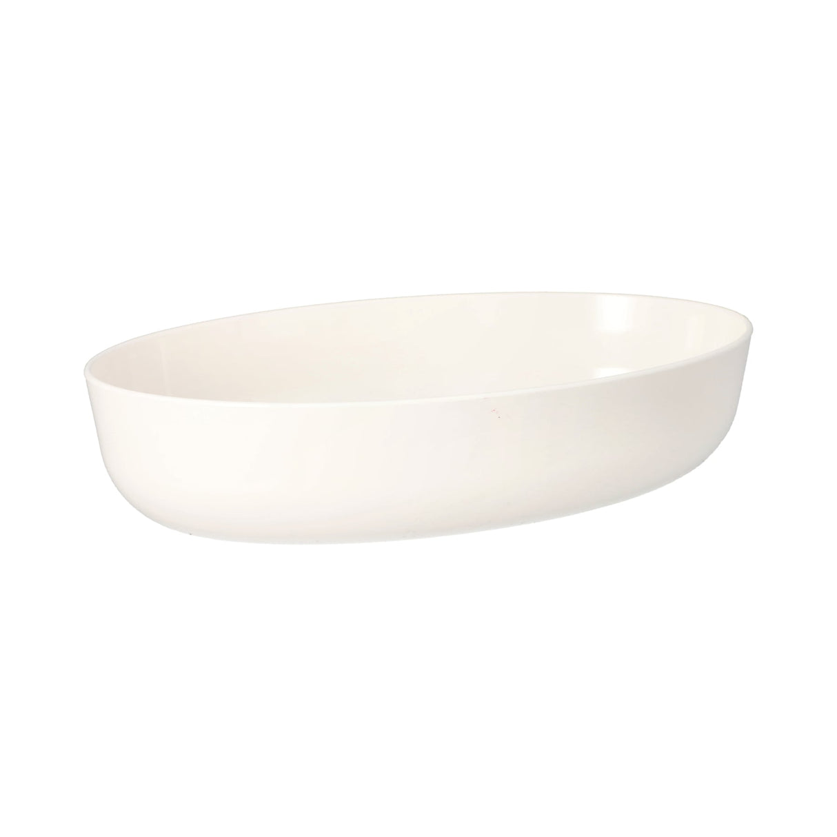 Starpak "Cella" Mehrweg-Schalen oval, 1600 ml, weiß 1 Karton (4 Packungen × 15 Stück)