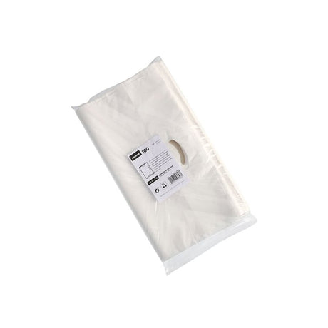 Starpak Griffloch Tragetaschen, HDPE, weiß, 50 cm x 45 cm x 9 cm