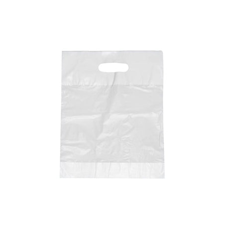 Starpak Griffloch Tragetaschen, HDPE, weiß, 50 cm x 45 cm x 9 cm
